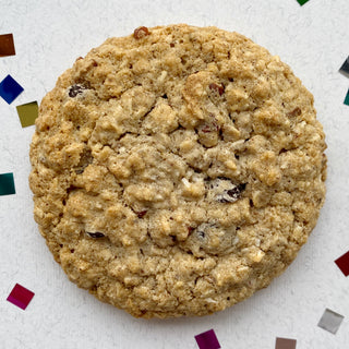 Cowboy cookies are loaded with oats, chocolate chips, coconut, pecans, and cinnamon! Vegan and Gluten-free.