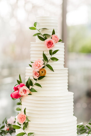 Ribbon Wedding Cake