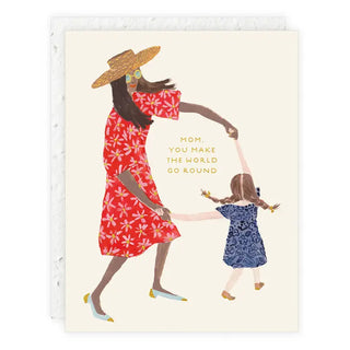 Mom and Daughter Greeting Card